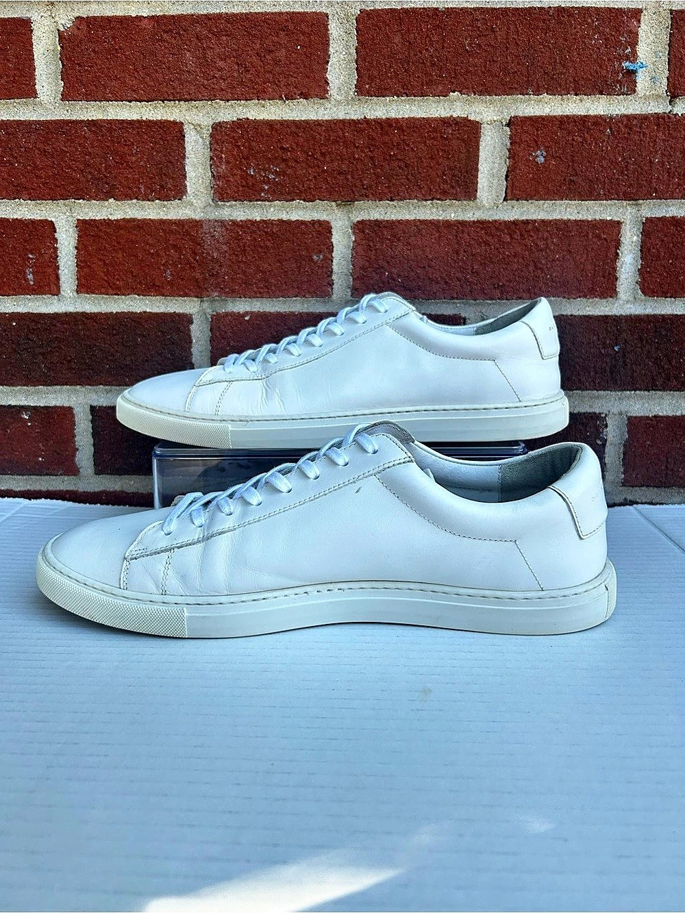 Oliver Cabell Low 1 White Leather Sneakers